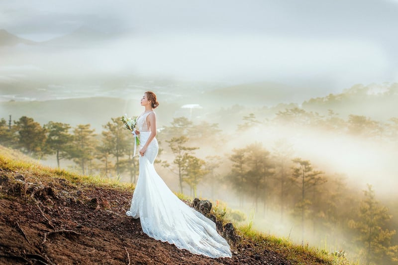 Medieval-inspired Wedding Gown